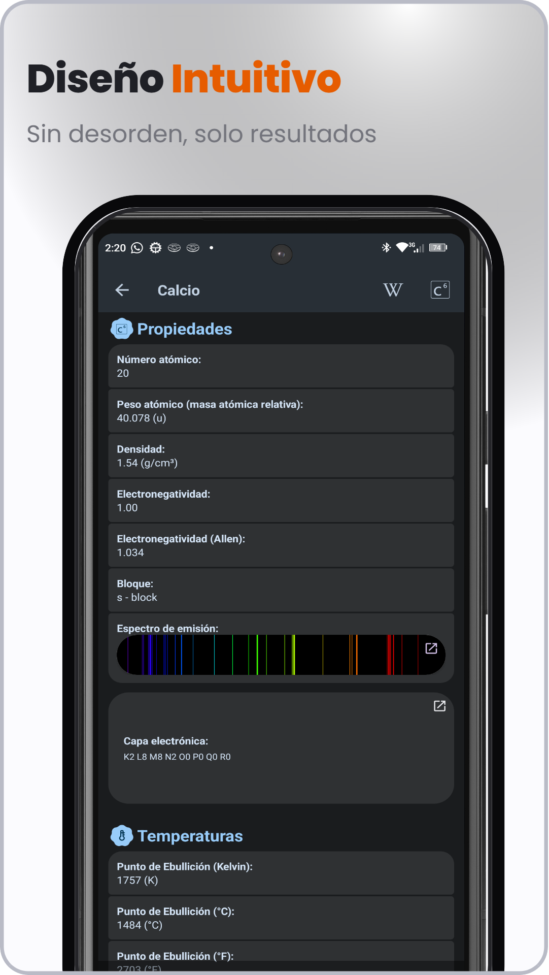 Captura de ElementalHub: Tabla periódica